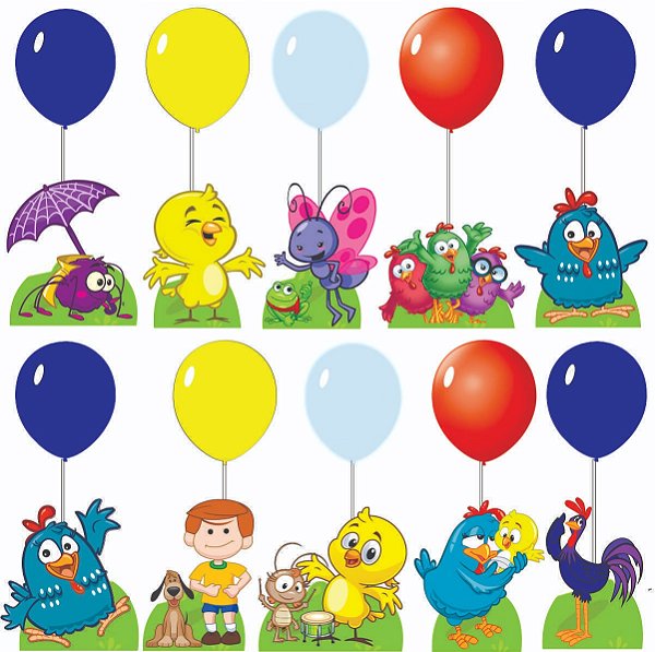 Galinha Pintadinha Candy Centro de Mesa