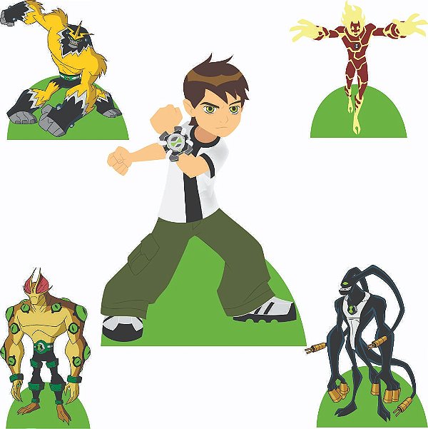 Kit Festa Ben 10 1 Display De Chão E 4 De Mesa Decoração