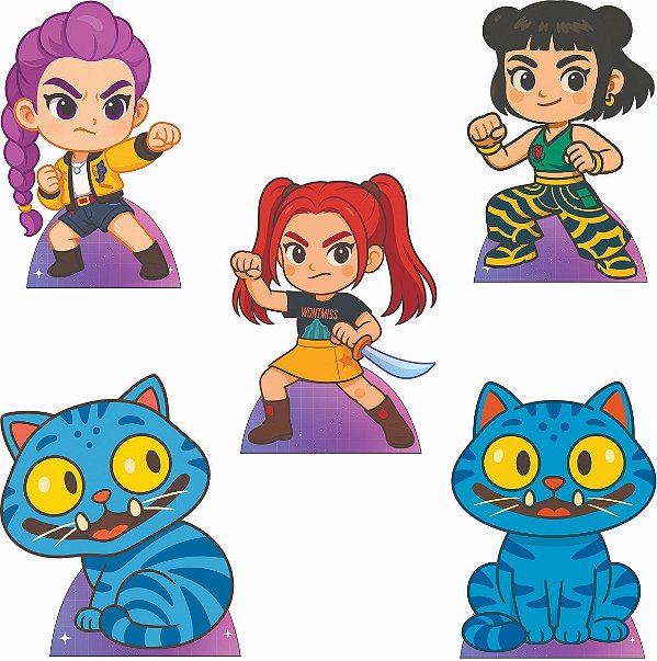 Guerreiras Do Kpop Cute 2 Displays