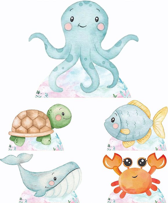 Fundo do Mar Masculino 1 Display de Chão e 4 de Mesa