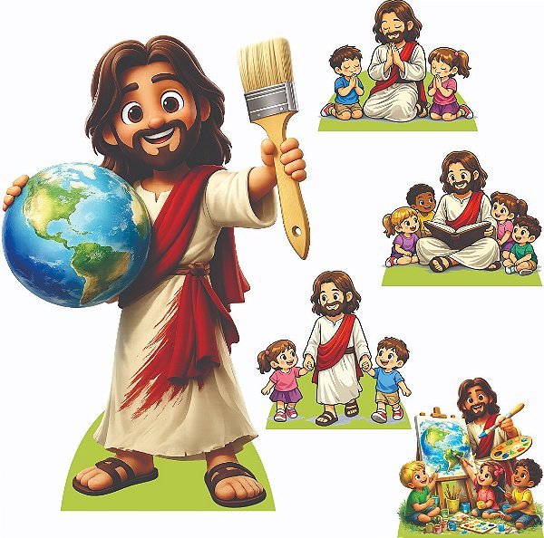 Jesus 1 Display de Chão e 4 de Mesa