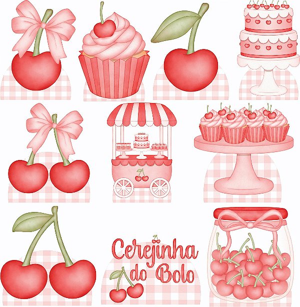 Cerejinha do Bolo Aquarelado