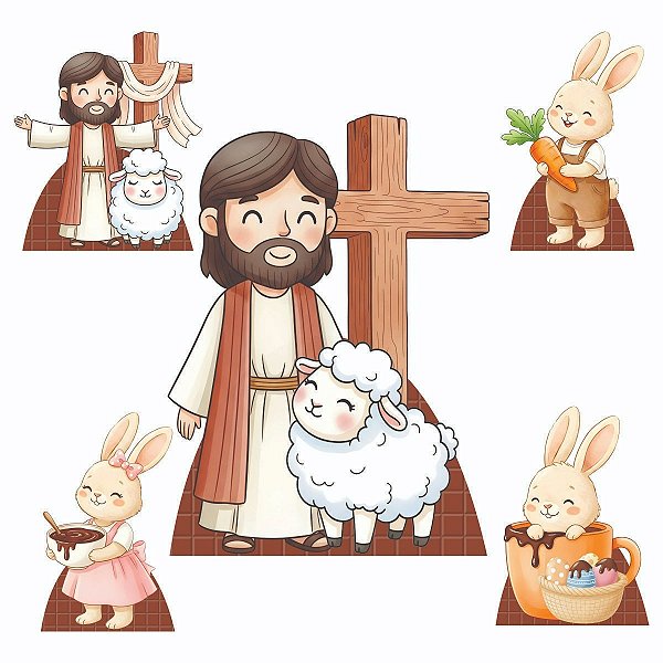 Páscoa Display de Chão e Displays de Mesa