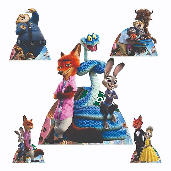 Zootopia 1 Display de Chão e 4 de Mesa