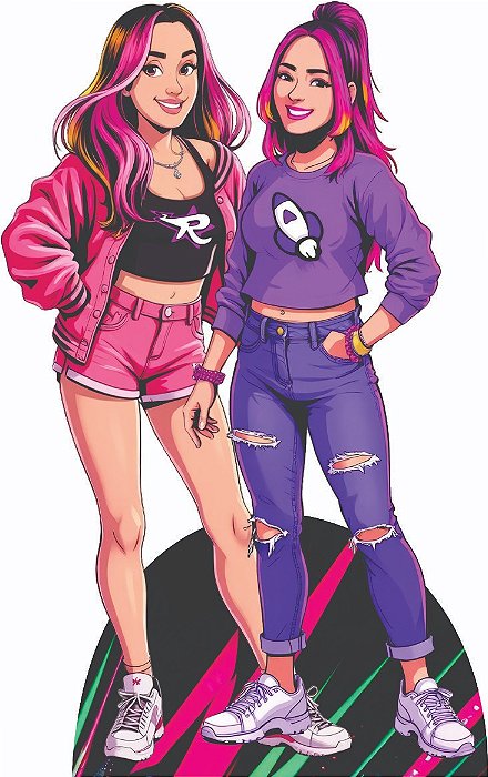 Emily e Vicky Displays de Chão