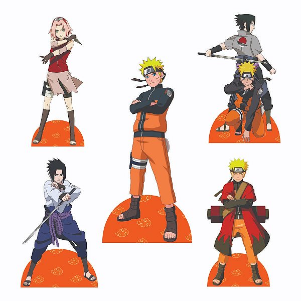 Naruto Kit 1 Display de Chão e 4 de Mesa