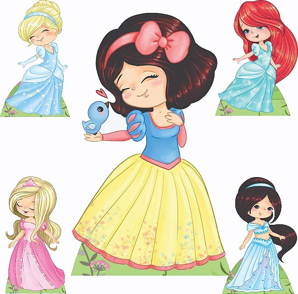 Princesas 1 Display de Chão e 4 de Mesa