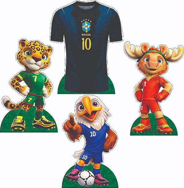 Copa do Mundo 4 Displays de Mesa