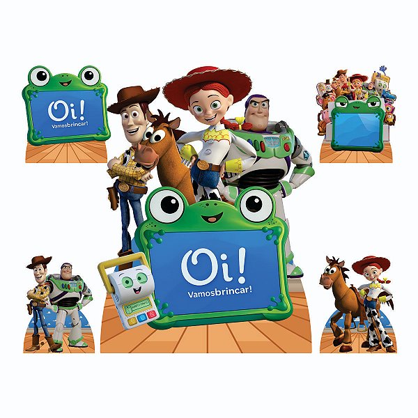 Toy Story 5 - 1 Display de Chão e 4 de Mesa