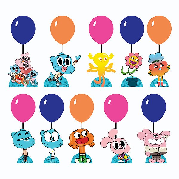 Incrível Mundo de Gumball Centro de Mesa