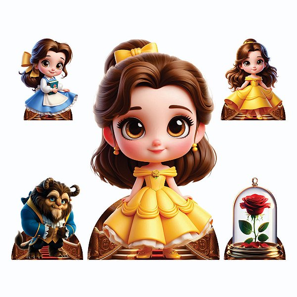 Bela e a Fera Cute 1 Display de Chão e 4 de Mesa