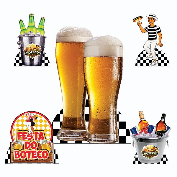 Boteco 1 Display de Chão e 4 de Mesa