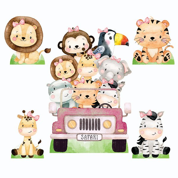 Safari Cute Feminino 1 Display de Chão e 4 de Mesa