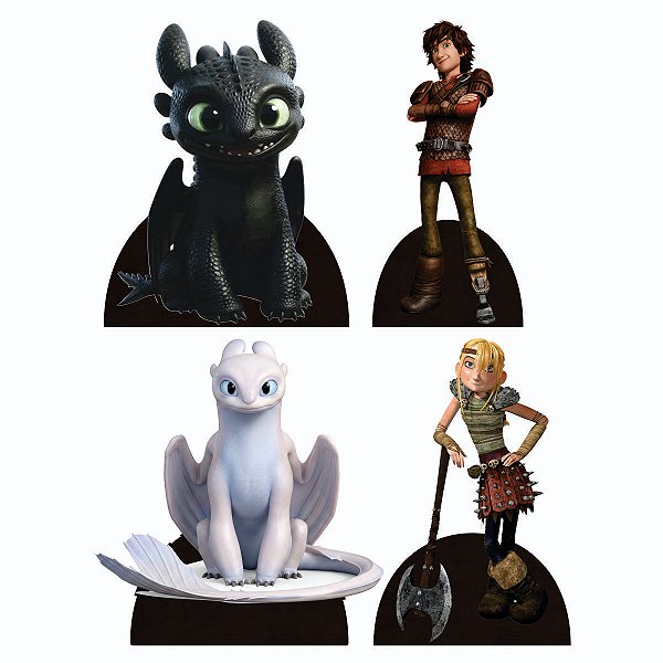 Como Treinar o Seu Dragão 4 Displays 25cm