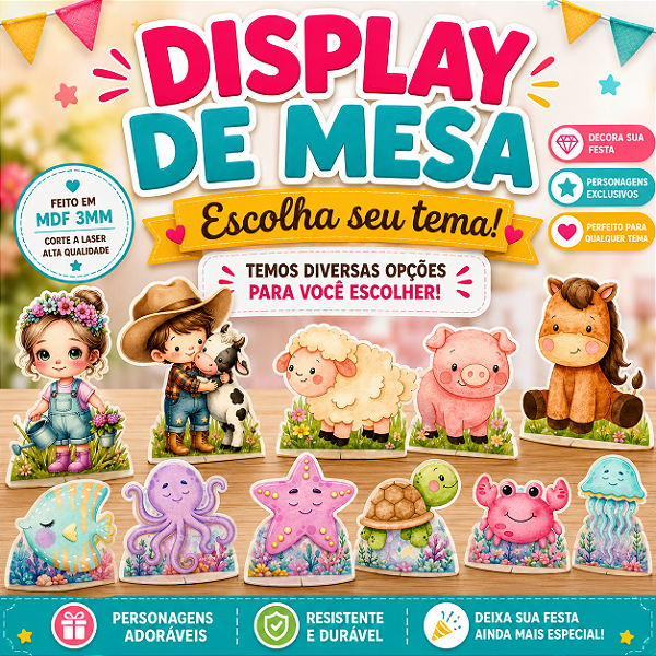 Escolha Seu Tema Displays