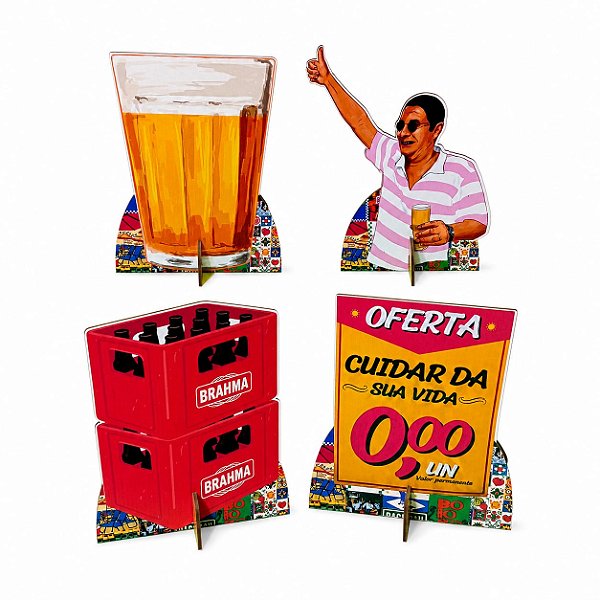 Brasilidades 4 Displays 25cm