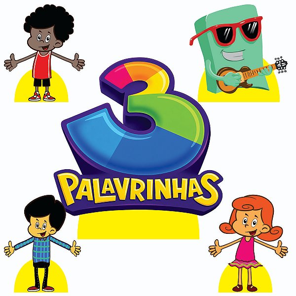 3 Palavrinhas 1 Display de Chão e 4 de Mesa