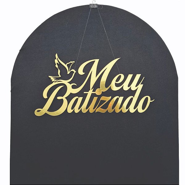 Letreiro Frases Diversas MDF DOURADO 60cm