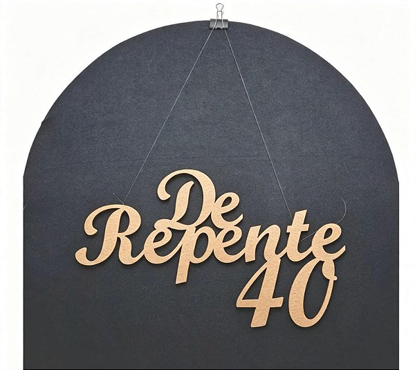 Letreiro De Repente MDF CRU 60cm