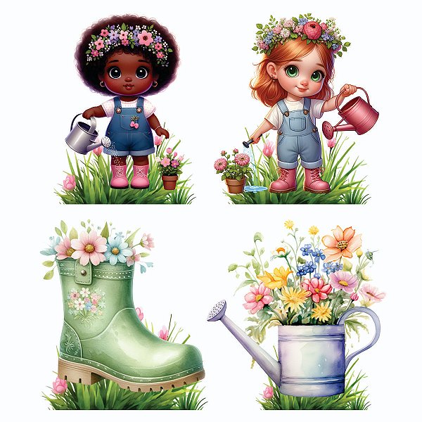 Jardim Encantado 4 Displays 25cm