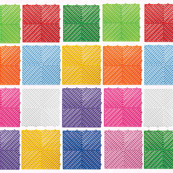 Piso Modular Cores Automotivo/Garagem 80 unidades