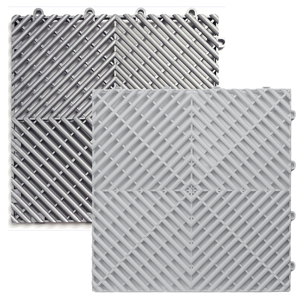 Piso Modular CINZA Automotivo/Garagem 80 UNIDADES