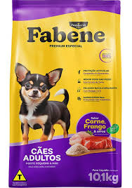 Ração Fabene Cães Adulto porte pequeno e mini, Sabor carne-, frango e arroz, Premiatta Petfoods 10,1 kg