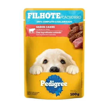 Sachê Pedigree Filhote Sabor Carne 100g