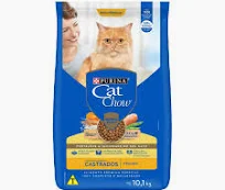 Ração Purina Cat Chow para Gatos Adultos Castrados sabor Frango (10,1 kg)