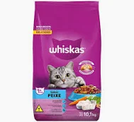 Ração Whiskas para Gatos Adultos Sabor Peixe (10,1 kg)