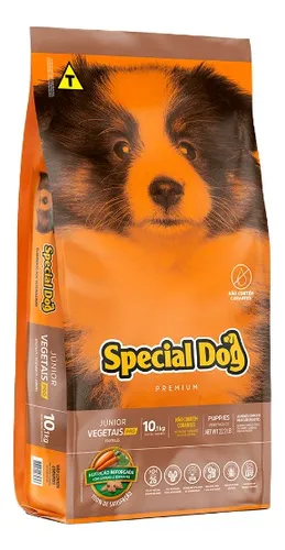 Ração Special Dog Júnior Vegetais Pró 10,1kg