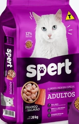 Ração Spert Cat Adulto Premium Especial Sabor Frango e Salmão 20kg