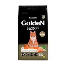 Ração Golden Cat Adulto Castrado Sabor Salmão 10,1kg Premier Pet