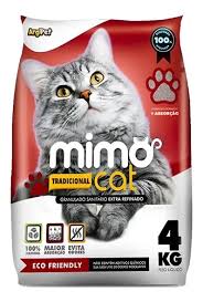 Areia Higiênica Mimo Cat Tradicional para Gatos 4 kg