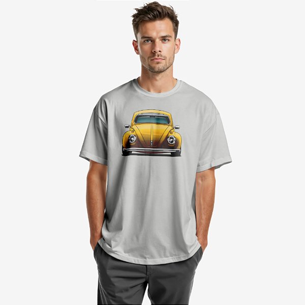 Camiseta Fusca Amarelo