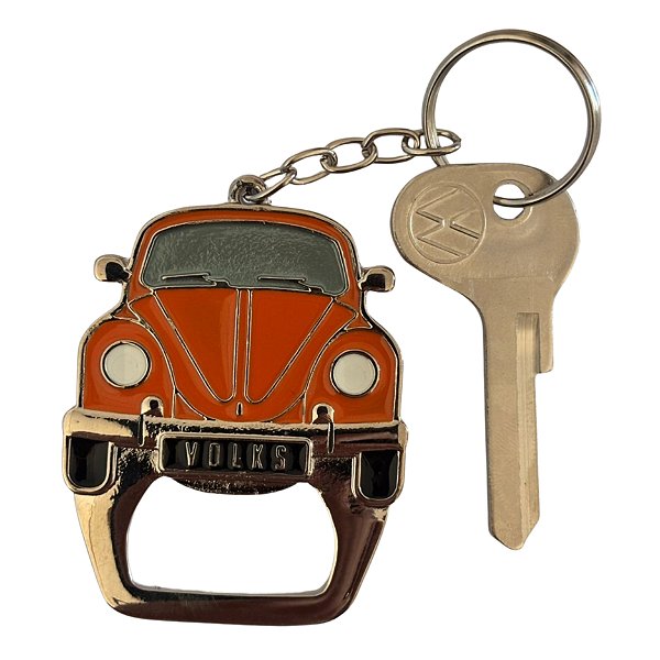 Chaveiro Fusca Laranja Volkswagen - Abridor De Garrafa