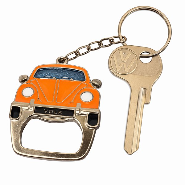 Chaveiro Fusca Laranja Volkswagen - Abridor De Garrafa