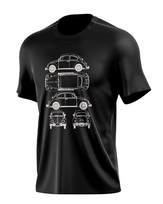 Camiseta Fusca Antigo Traços