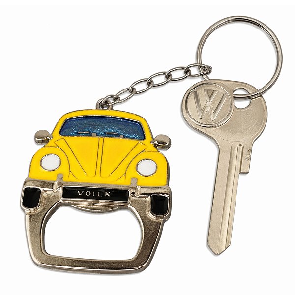 Chaveiro Fusca Amarelo Volkswagen - Abridor De Garrafa