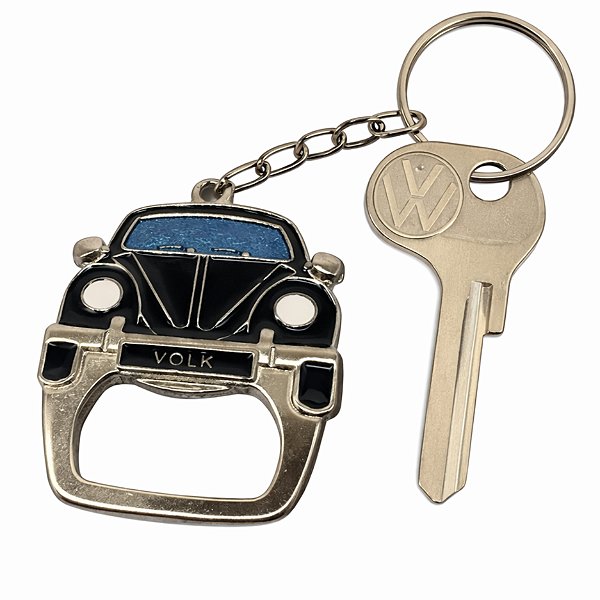 Chaveiro Fusca Preto Volkswagen - Abridor De Garrafa