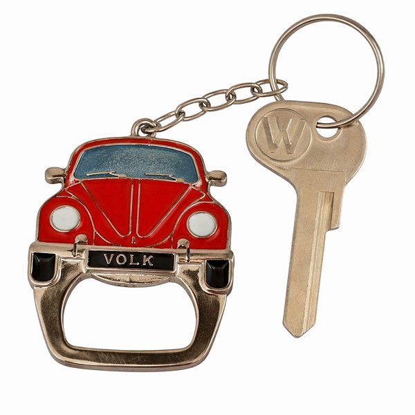 Chaveiro Fusca Vermelho Volkswagen - Abridor De Garrafa