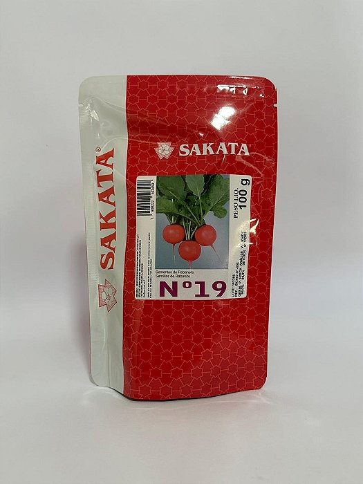 Sementes De Rabanete Híbrido Nº19 Sakata - 100 Gramas