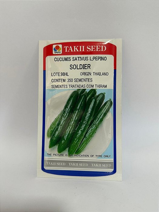 Sementes de Pepino Japonês Soldier 350 sementes - Takii
