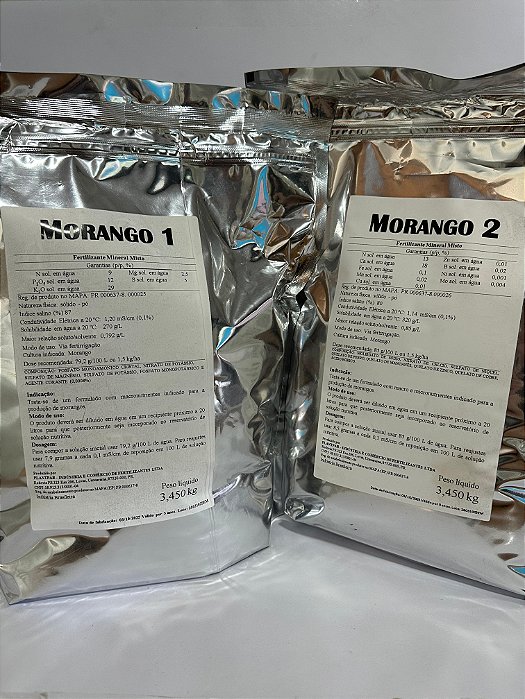 Kit Morango 1 + Morango 2 6,9kg - PLantpar