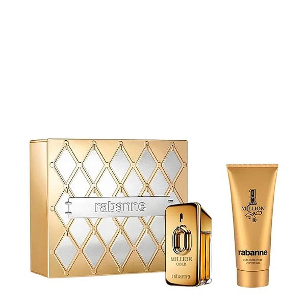 Kit Rabanne Million Gold Masculino - Eau de Parfum 50ml + Shower Gel 100ml