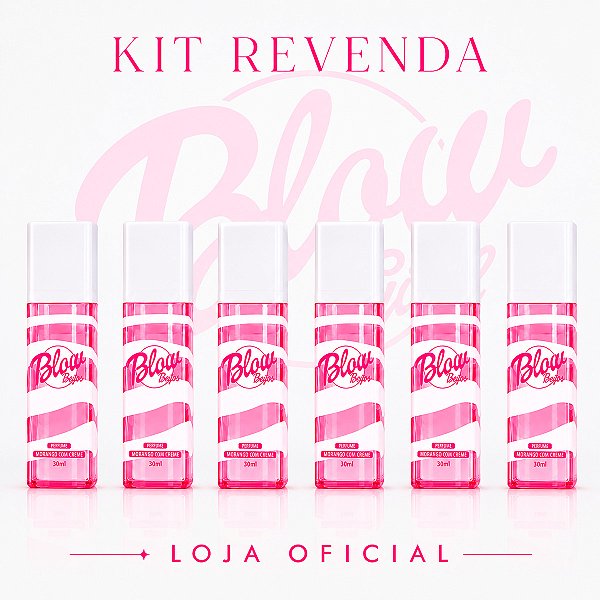 Kit Revenda Perfume Beijos Blow Girl Morango 6 Unidades (Atacado)