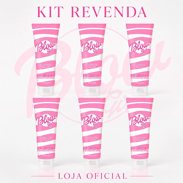 Kit Revenda Creme Clareador Blow Girl 90g 6 Unidades (Atacado)