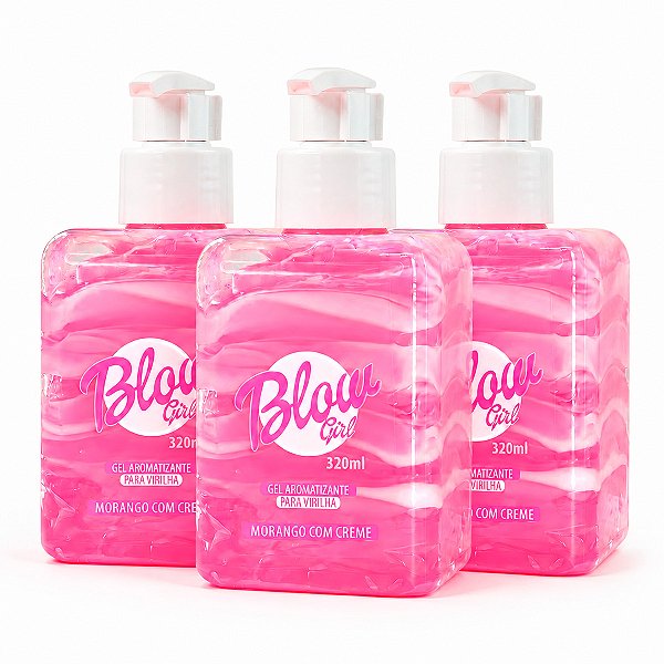 Hidratante Corporal Morango Com Creme Blow Girl 3 Unidades 320ml