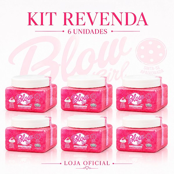 Kit 6 Esfoliantes Corporais Blow Girl 525g Atacado e Revenda