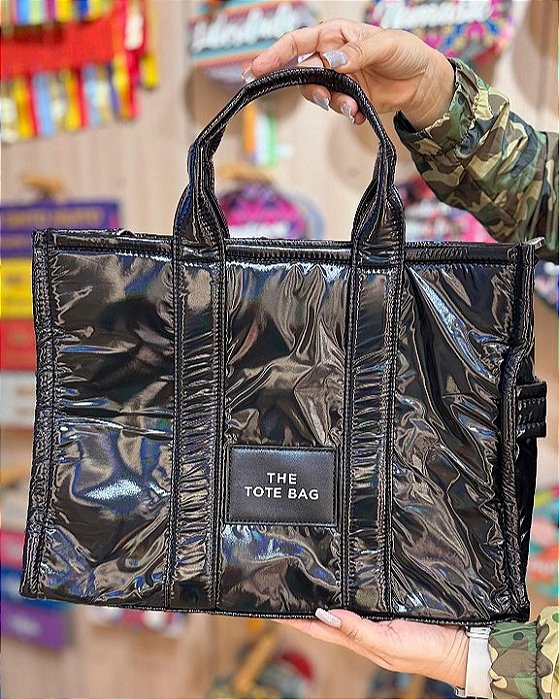Bolsa Black Shine Tote